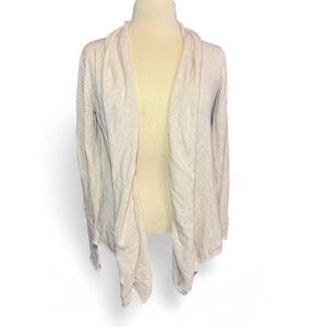 PrAna Women's Cream Open Front Organic Cotton Knit Cardigan Sz XS